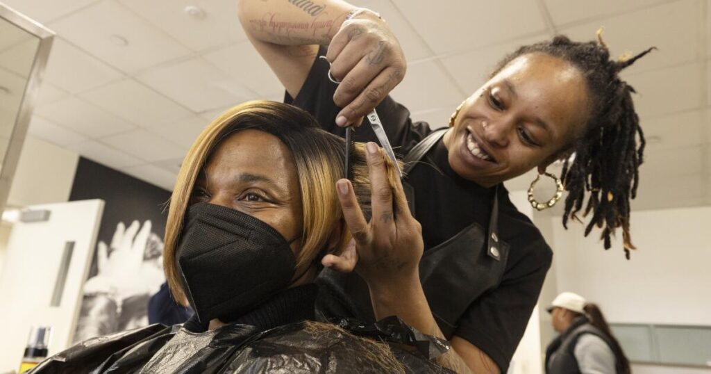 Black hairstylists and barbers offer free services to wildfire victims