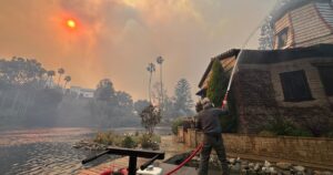 How the Self-Realization Fellowship lake shrine survived the fires